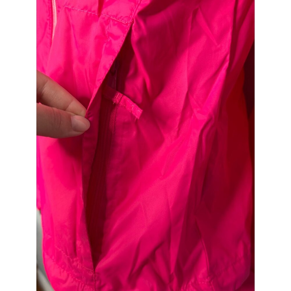 NWOT Columbia Woman Pink Windbreaker Hooded Travel Zip Up Jacket SZ L - Picture 4 of 15